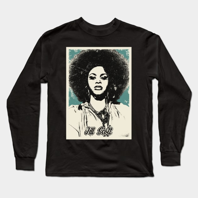 Vintage Jill Scott Long Sleeve T-Shirt by Pinjem Seratus